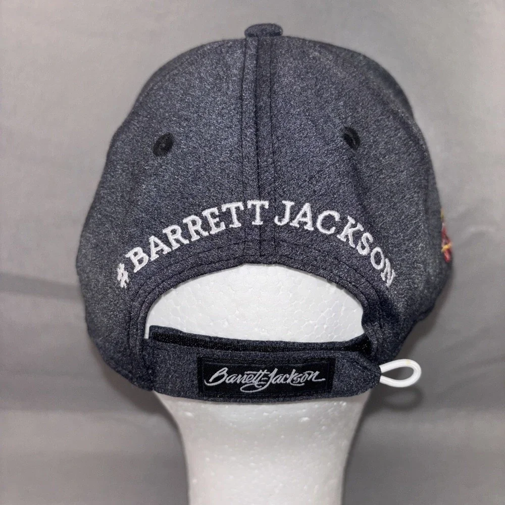 Barrett-Jackson 2018 Las Vegas Buyer Cap AHEAD Mid Fit Hook & Loop Black EUC